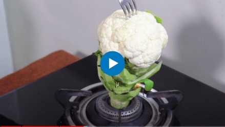 How do you make sure there is no worm in a cauliflower