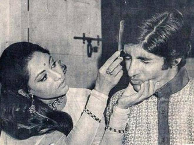 Jaya Bachchan and Amitabh 