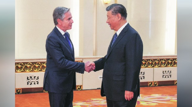 Blinken calls for handling differences responsibly in talks with Xi jinping