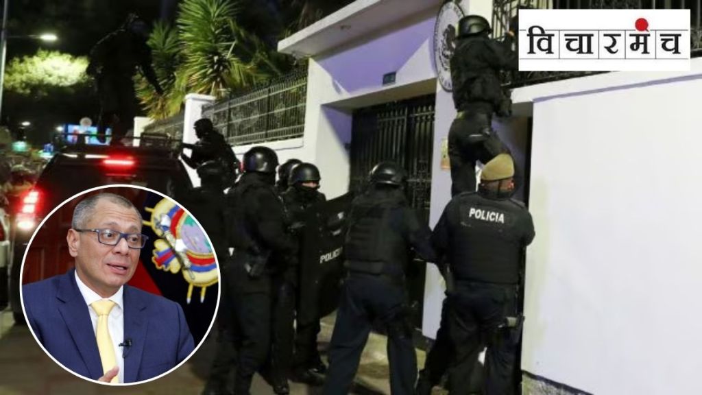 Ecuadorian police break the Mexican embassy and arrested former vice president of Ecuador Jorge Glas