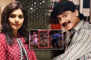 Mukta Barve danced with Laxmikant berde in the film Khatyal Sasu Nathal Sun