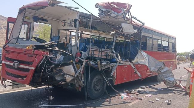 More than five passengers died in a bus accident near Chandwad