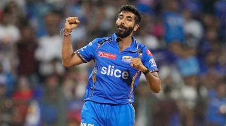 Jasprit Bumrah taking five wickets against RCB in IPL 2024