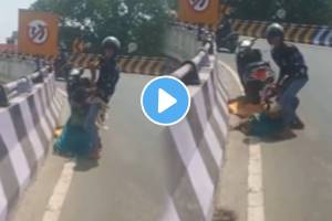 Viral video: Man assaults wife on Chennai flyover