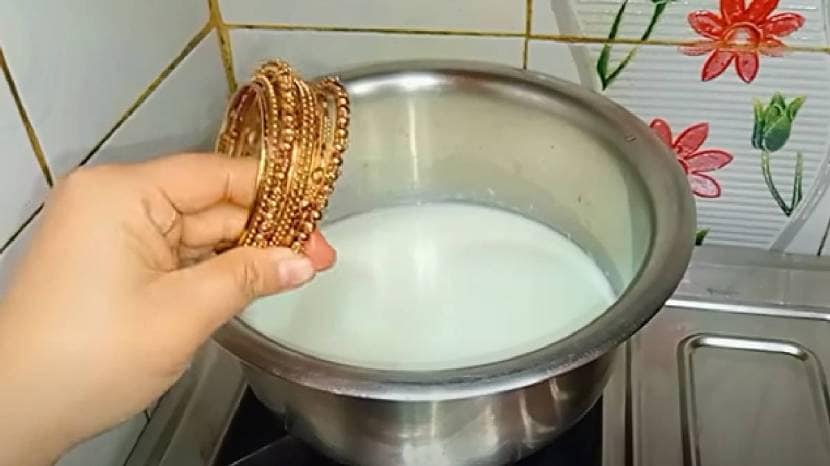 Kitchen Tips In Marathi Gold Bangles In Milk Clean Gold Jewellery