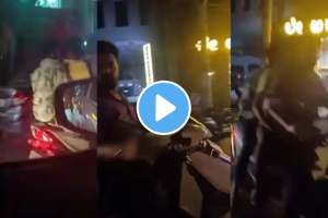 bengaluru woman viral video three men chasing her car banging windows road rage