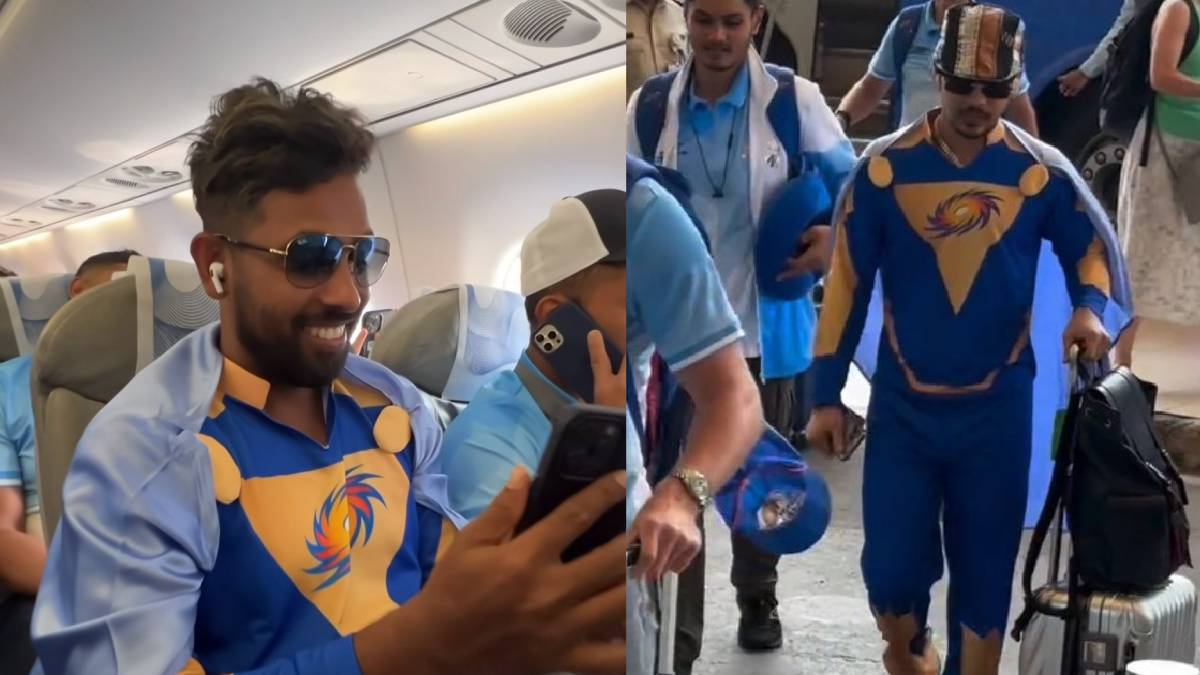 IPL 2024: मुंबई इंडियन्सचे खेळाडू सुपरमॅन अवतारात, इशान-तुषारा असे कपडे घालून का फिरतायत? पाहा VIDEO