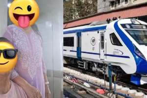 gujarat man went to drop wife to board vande bharat express ended up travelling with her Heres why