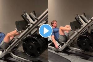 Meta CEO Mark Zuckerberg After Post Knee Surgery video of himself performing a leg press workout watch ones