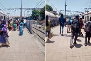 Dombivli railway station, roof platform Dombivli,