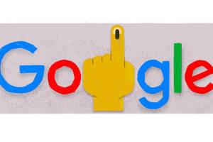 Lok Sabha Election 2024 Google doodle features inked finger symbol of the democratic electoral process in India