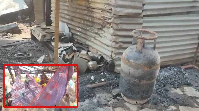 Two houses destroyed, cylinder explosion,