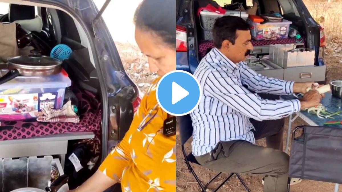 This Retired Couple Goes On 52 day long road trip With camper van that was fitted with a makeshift kitchenette