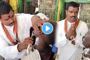 Ramanathapuram Independent candidate becomes a barber for a day during the election campaign
