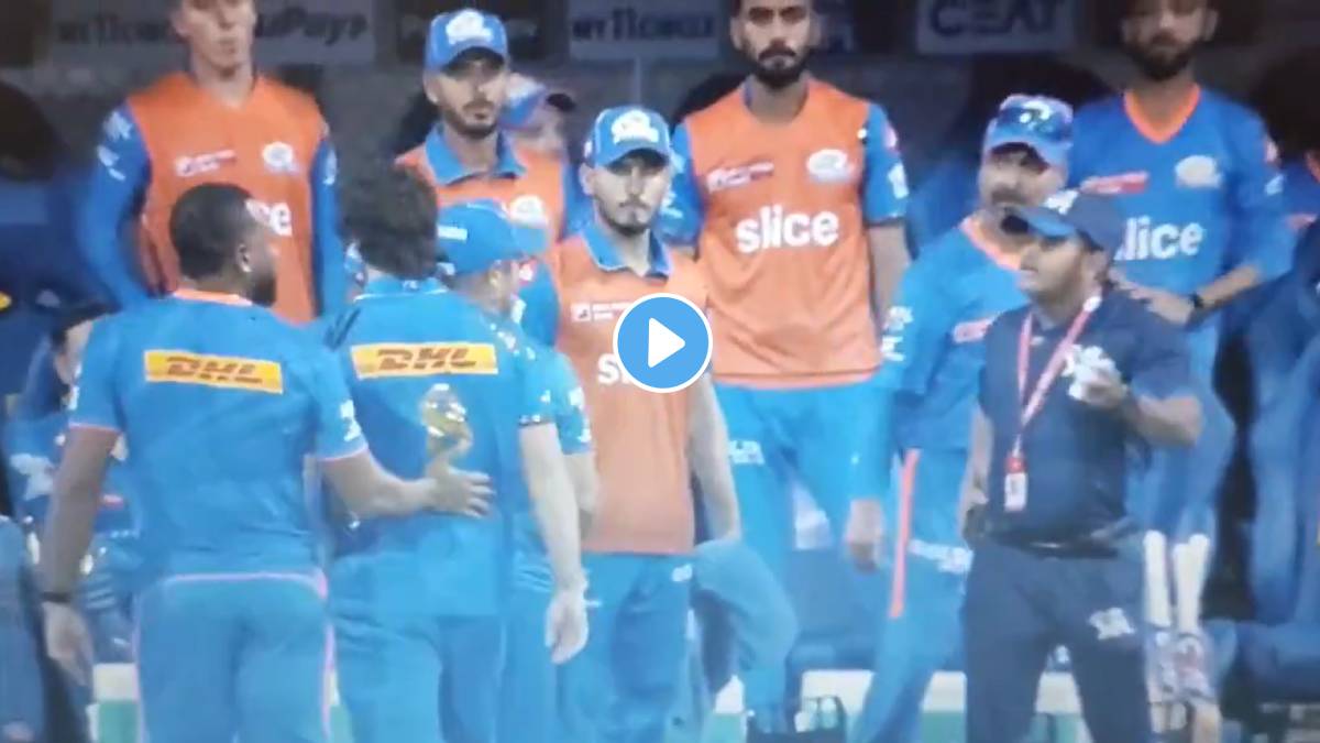 MI vs CSK : चेन्नईविरुद्धच्या ‘लाइव्ह मॅच’मध्ये मुंबईच्या बाउचर, पोलार्ड आणि डेव्हिडने पंचांशी घातला वाद, पाहा VIDEO