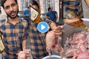 Alcohol chicken recipe viral on social media vendor added liquor to chicken