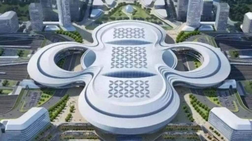 looks like Sanitary pad netizens react to proposed design of train station building in chinas nanjing