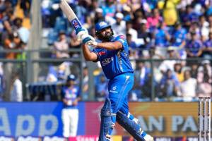 Rohit breaks Dhoni's sixes record