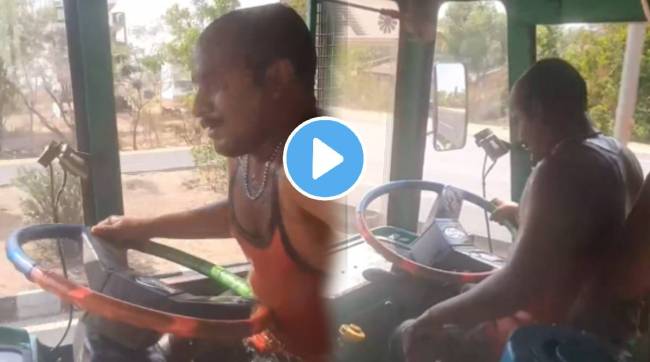 Truck driver do this jugad to save himself from the heat is video goes viral