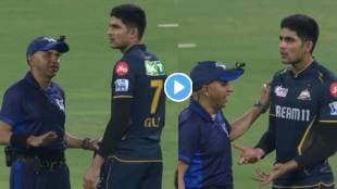 Shubman Gill Argument with Umpire during the GT vs LSG match
