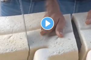 Ordered 5 kg paneer online shocking thing came out as soon as it was cut online fraud news