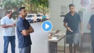indian cricket team coach rahul down to earth while bengaluru loksabha elections polling wins internet