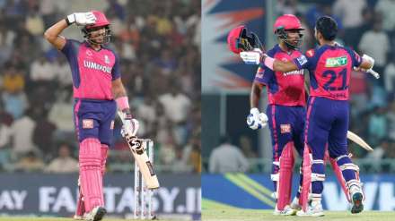 ipl 2024 dhruv jurel salute his father ekana stadium wins heart sanju samson rr vs lsg