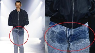 Pee stain jeans