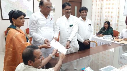 Bharatiya Jawan Kisan Party leader Raghunath Patil filed nomination form in Hatkanangle Lok Sabha Constituency