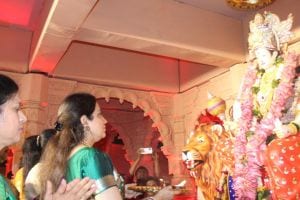 Rashmi Thackeray in Thane for Chaitra Navratri festival