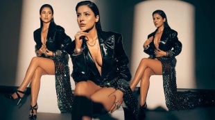 Shehnaaz Gill Leather Jacket bold photos viral on social media