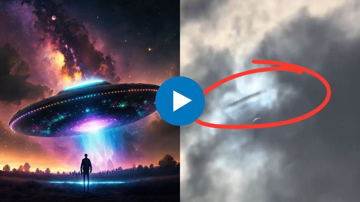 UFO spotted during solar eclipse viral video