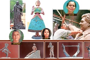 sculpture, women, sculpture field,