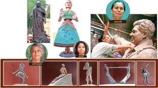sculpture, women, sculpture field,