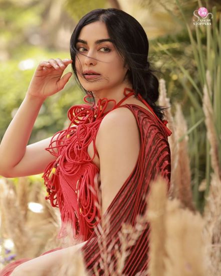 Adah sharma hot look in designer red gown worth lakhs photos viral