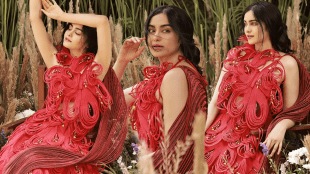 Adah sharma hot look in designer red gown worth lakhs photos viral