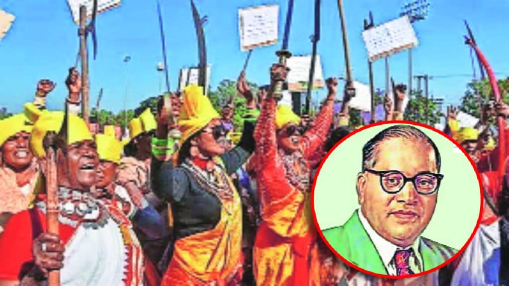 Ambedkari movement in the Bhil community Tribal woman and Dr Babasaheb Ambedkar