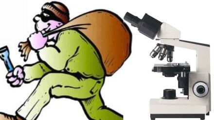 gadchiroli microscope theft case marathi news