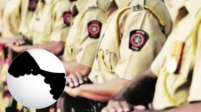 thane police officer arrested marathi news