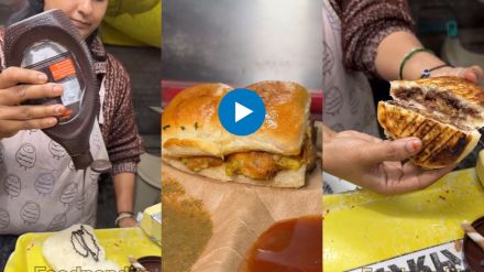cheese chocolate Vada pav viral video
