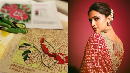 Mom to be Deepika padukone shared embroidery work in social media during pregnancy