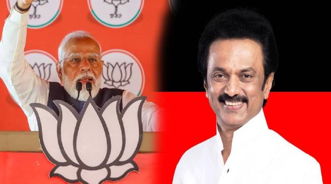 dmk on modi