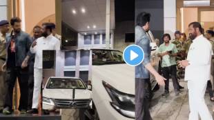 manish paul drives cm eknath shinde car spotted at mumbai airport