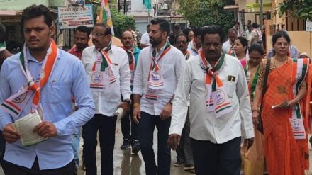 Election campaigning was stopped due to rain