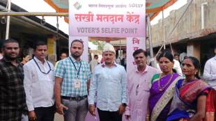 Groom cast vote before going for marriage