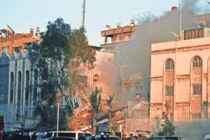 israeli air strike destroys iranian consulate in syria
