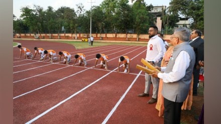 Dombivali K V Pendharkar College Sports Complex Inaugurated Retired Justice Hemant Gokhale