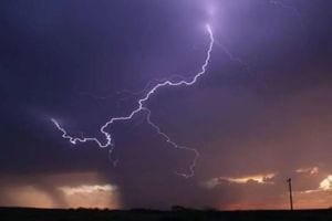 man died due to lightning fall in unseasonal stormy rain