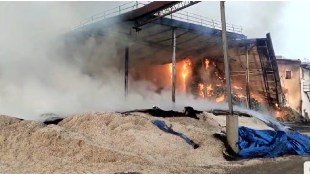 Fire Breaks Out at Atharva Agrotech Industry Project in Buldhana near khamgaon midc