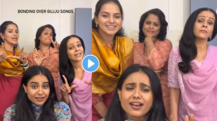 marathi actress shares reels on gujarati song